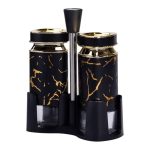 Набір для спецій на підставці солонка і перечниця по 120 мл Чорний HP-1353 - Зображення 2