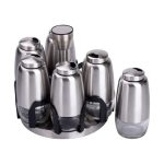 Набір баночок для спецій 6 шт 15х15х16 см карусель для зберігання спецій HP-1300 - Зображення 3