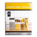 Набір банок для сипучих продуктів 8 штук ємності з бамбуковою кришкою HP-1303 - Зображення 7