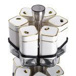 Набір для спецій на підставці 12 шт. 120 мл карусель для спецій Білий HP-1315 - Зображення 6