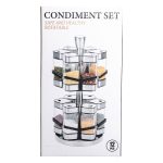Набір для спецій на підставці 12 шт. 120 мл карусель для спецій Білий HP-1315 - Зображення 10