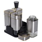 Набір ємностей для спецій 4 шт на підставці 120 мл Хром HP-1318 - Зображення 5