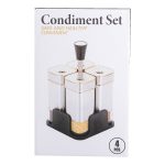 Набір ємностей для спецій 4 шт на підставці 120 мл Хром HP-1318 - Зображення 8