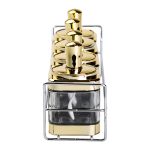 Набір банок для сипучих продуктів 4 штуки 350 мл скляні на металевій підставці HP-1336 - Зображення 3