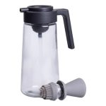 Пляшка для олії з дозатором 550 мл скляна пляшка для оливкової та соняшникової олії HP-1350 - Зображення 3