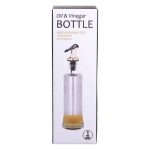 Пляшка для олії з дозатором 300 мл скляна пляшка для оливкової та соняшникової олії HP-1361 - Зображення 6