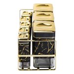 Набір для приправ та спецій на підставці 8 штук з кришками Чорний HP-1364 - Зображення 4