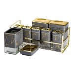 Набір для приправ та спецій на підставці 8 штук з кришками Сірий HP-1366 - Зображення 7