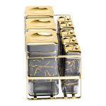 Набір для приправ та спецій на підставці 8 штук з кришками Сірий HP-1366 - Зображення 6