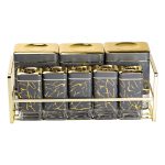 Набір для приправ та спецій на підставці 8 штук з кришками Сірий HP-1366 - Зображення 4