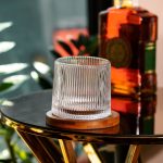 Обертова склянка для віскі 300 мл з бамбуковою підставкою HP1600 - Зображення 2