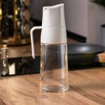 Пляшка дозатор для олії та оцту 600 мл з носиком бежева HP16294 - Зображення 2