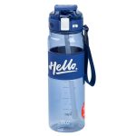 Пляшка для води 860 мл тритан з ремінцем і ручкою Синя HP17303BL