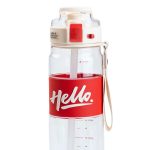 Пляшка для води 860 мл тритан з ремінцем і ручкою Червона HP17303R - Зображення 4