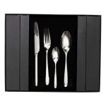 Набір столових приборів на 6 персон 24 предмети столовий набір приборів Сріблястий HP-20-23 - Зображення 2