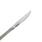 Набір столових ножів 6 штук ножі сервірувальні з нержавіючої сталі 22.5 см Срібло із золотим обрамленням HP-20-30 - Зображення 2