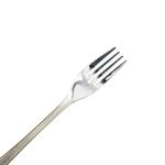 Набір десертних виделок 6 штук виделки для десерту з нержавіючої сталі 15.2 см Срібло із золотим оздобленням HP-20-34 - Зображення 3