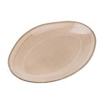 Блюдо сервірувальне овальне 33.5х23 см порцелянаове, бежеве HP23380