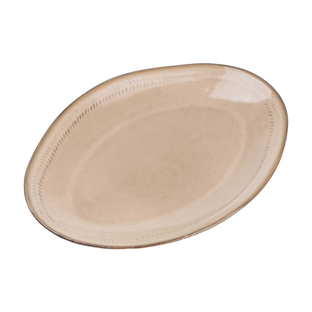 HP23380-1-1 Блюдо сервірувальне овальне 33.5х23 см порцелянаове, бежеве HP23380 - Зображення 1