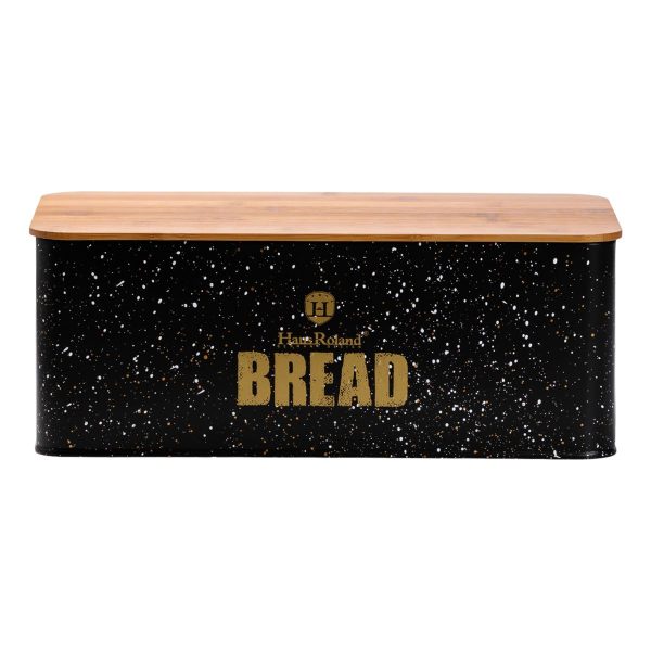 Набір для зберігання продуктів 4 штуки з бамбуковими кришками чорний HP33527B