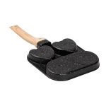 Сковорода квадратна порційна на 3 секції з антипригарним покриттям для всіх плит чорна HP39569B - Зображення 4