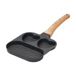 Сковорода квадратна порційна на 3 секції з антипригарним покриттям сіра HP39569C