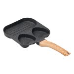 Сковорода квадратна порційна на 3 секції з антипригарним покриттям сіра HP39569C - Зображення 2