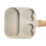 Сковорода квадратна порційна на 3 секції з антипригарним покриттям бежева HP39569W - Зображення 5