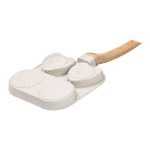 Сковорода квадратна порційна на 3 секції з антипригарним покриттям бежева HP39569W - Зображення 3