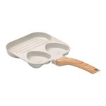 Сковорода квадратна порційна на 3 секції з антипригарним покриттям бежева HP39569W - Зображення 2