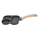 Сковорода квадратна порційна на 3 секції з антипригарним покриттям для всіх плит сіра HP39571C - Зображення 3