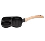 Сковорода квадратна порційна на 3 секції з антипригарним покриттям чорна HP39571B - Зображення 2