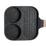 Сковорода квадратна порційна на 3 секції з антипригарним покриттям для всіх плит сіра HP39571C - Зображення 6