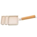 Сковорода прямокутна на 3 секції з антипригарним покриттям бежева HP39572W - Зображення 2