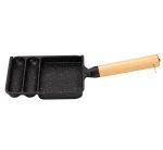 Сковорода прямокутна на 3 секції з антипригарним покриттям чорна HP39572B - Зображення 2