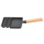 Сковорода прямокутна на 3 секції з антипригарним покриттям сіра HP39572C - Зображення 2