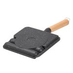 Сковорода прямокутна на 3 секції з антипригарним покриттям сіра HP39572C - Зображення 4