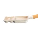 Сковорода прямокутна на 3 секції з антипригарним покриттям бежева HP39572W - Зображення 6