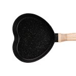 Сковорода у вигляді серця з антипригарним покриттям 400 мл чорна HP39574B - Зображення 4