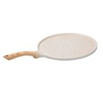 Сковорода гриль кругла Ø 26.5 см низька з гранітним покриттям бежева HP39581W - Зображення 2