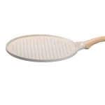 Сковорода гриль кругла Ø 26.5 см низька з гранітним покриттям бежева HP39581W - Зображення 3