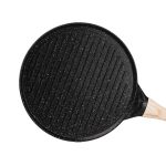 Сковорода гриль кругла Ø 26.5 см низька з гранітним покриттям чорна HP39581B - Зображення 4