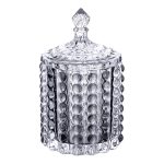 Цукерниця стеклянная з кришкою Ø7.5 см ваза цукорниця кругла HP-4-105