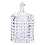 Цукерниця стеклянная з кришкою Ø7.5 см ваза цукорниця кругла HP-4-105 - Зображення 2