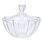 Цукорниця з кришкою Ø 15 см ваза цукорниця кругла скляна HP-4-120 - Зображення 2