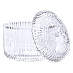 Цукерниця з кришкою Ø 9 см ваза цукерниця кругла скляна HP-4-99 - Зображення 2