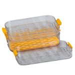 Контейнер для заморожування та зберігання продуктів 3-ярусний у холодильнику 16.5 см Помаранчевий HP50657 - Зображення 4