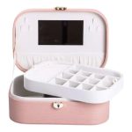 Скринька для прикрас з еко шкіри 2 яруси із замком органайзер для ювелірних виробів HP-5-1P - Зображення 3