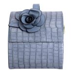 Скринька для прикрас з еко шкіри 3 яруси із замком органайзер для ювелірних виробів HP-5-21BL - Зображення 4