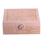 Скринька для прикрас з еко шкіри 2 яруси із замком органайзер для ювелірних виробів HP-5-22P - Зображення 7